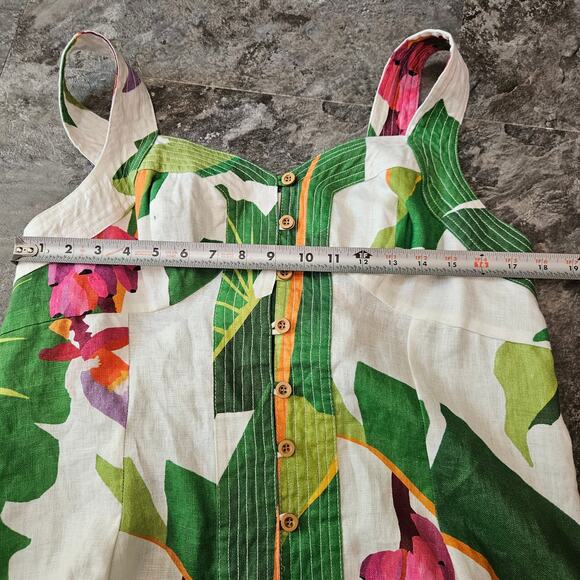 Farm Rio Tropicalistic Linen Mini Dress Size XL Vacation - Picture 8 of 9
